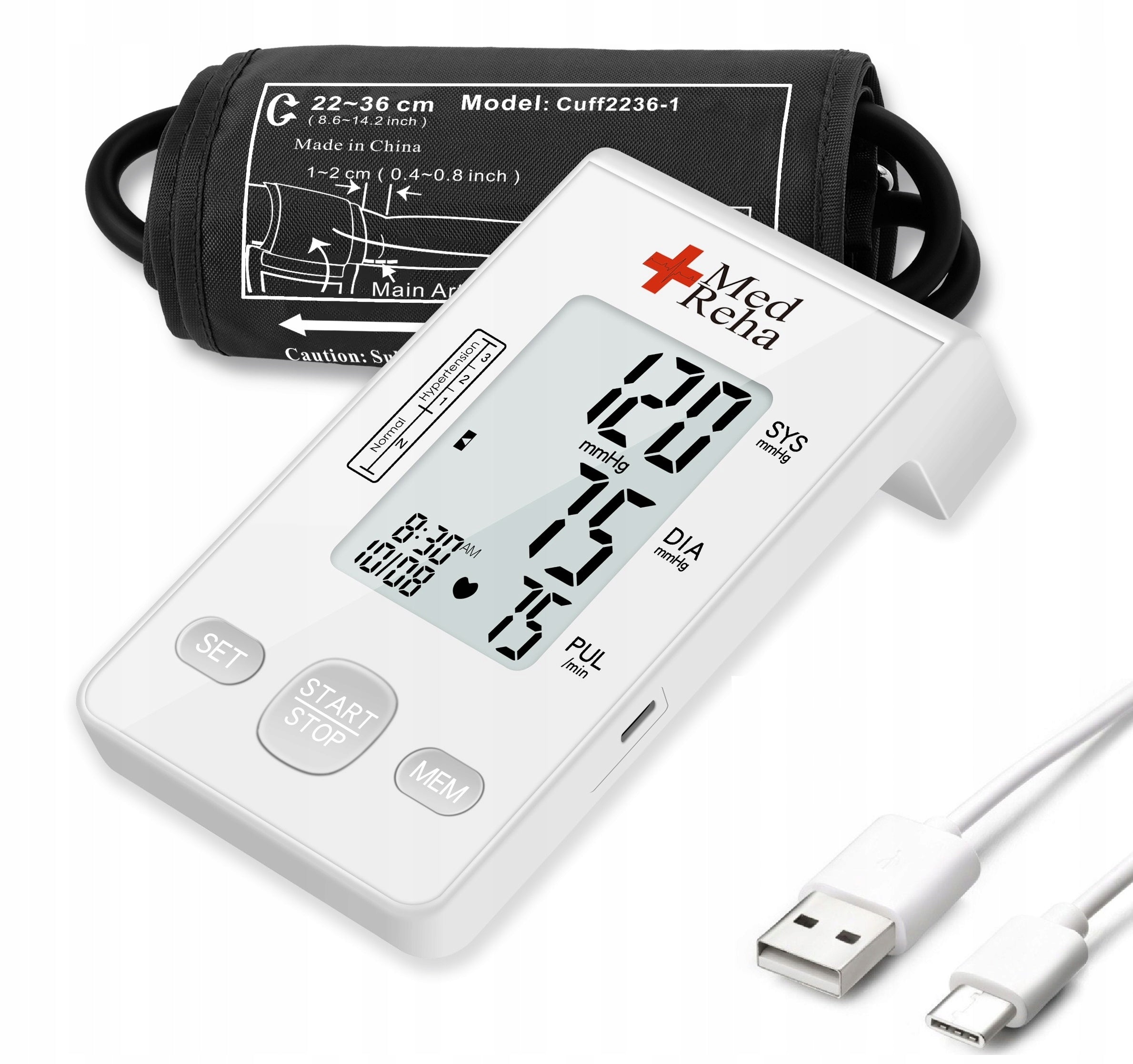 SHOULDER BLOOD PRESSURE MONITOR MEDICAL ELECTRONIC HIGH PRESSURE GIFT