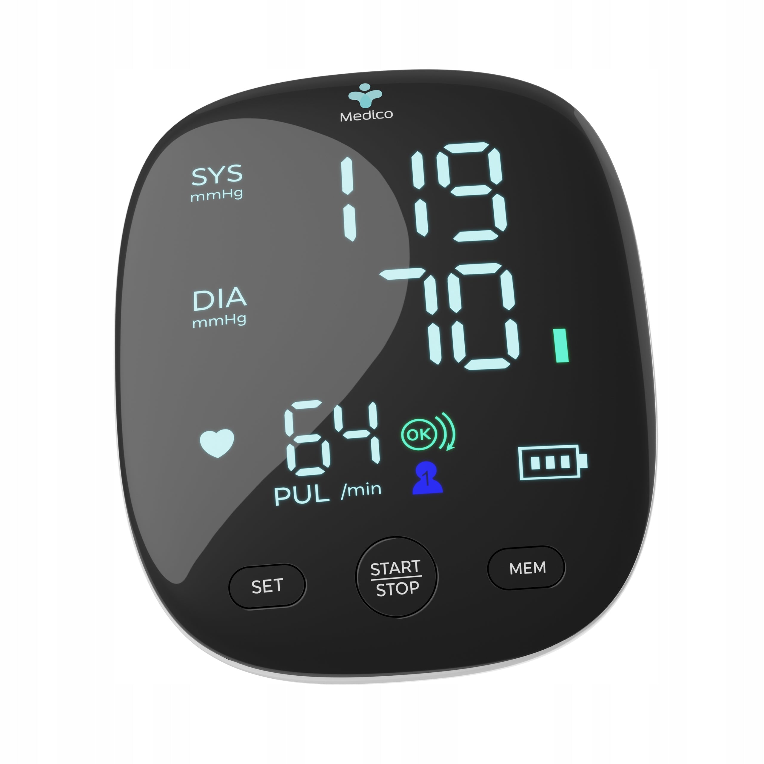 SHOULDER BLOOD PRESSURE MONITOR MEDICO ARRHYTHMIA, LED SCREEN,USB, FREEBIE Medical device yes