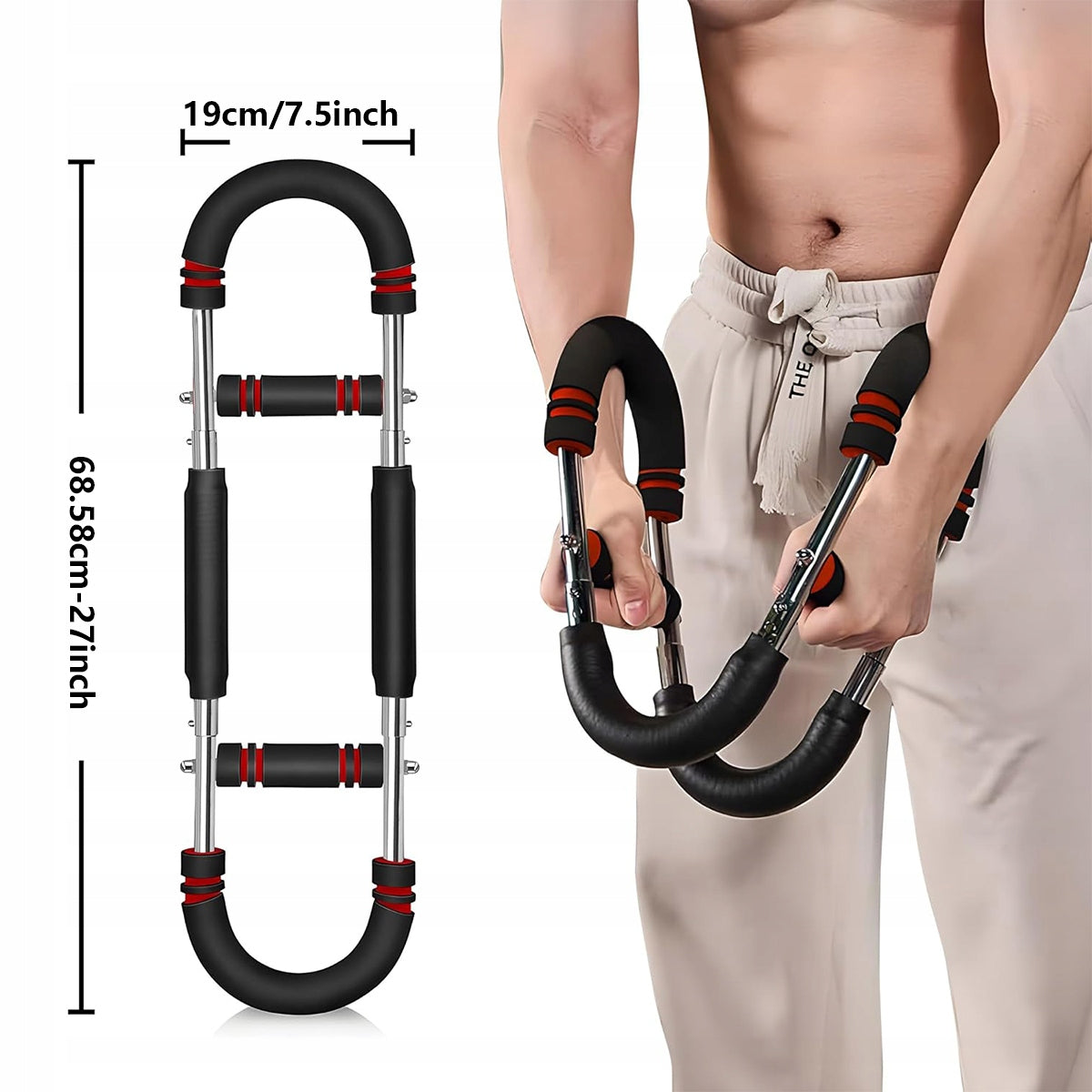 SHOULDER TRAINER ADJUSTABLE CHEST TRAINER EXERCISE EQUIPMENT Length 68.58 cm