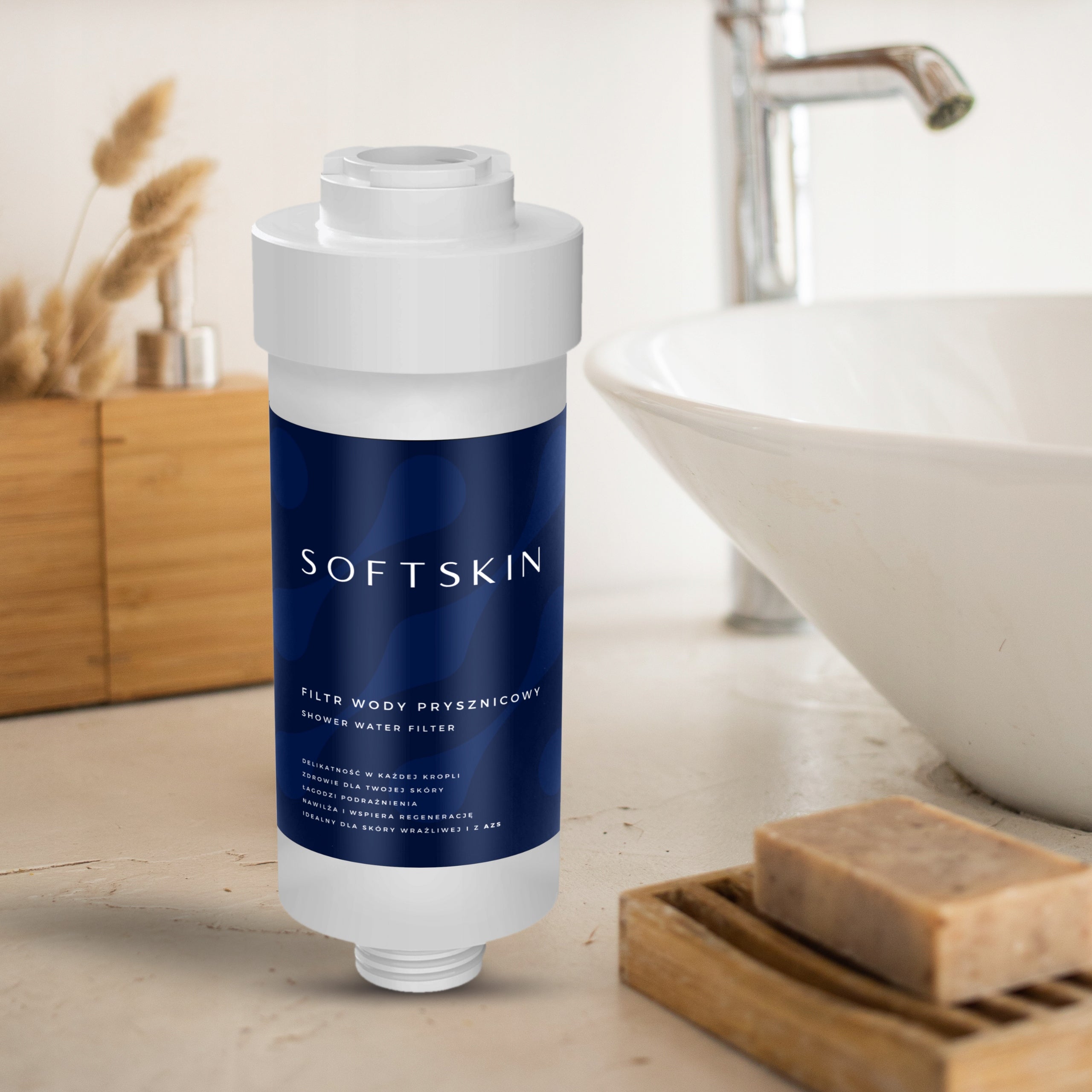 SHOWER FILTER SOFTSKIN FILTER FOR SHOWER WATER WODARO KDF BPA FREE Packaging status original