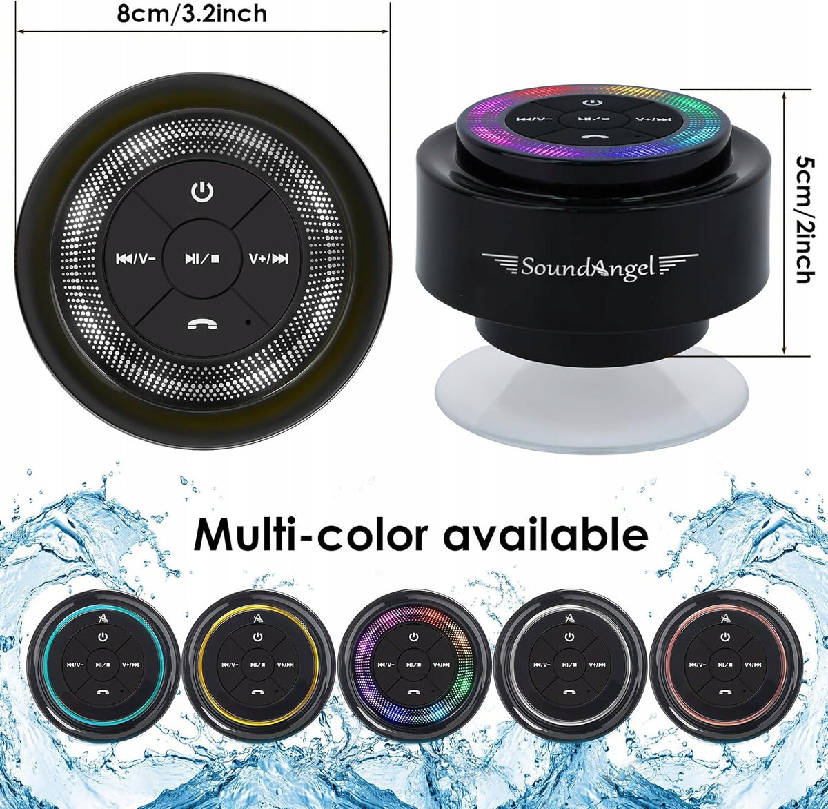 SHOWER SPEAKER IMPROVED PROFESSIONAL IDEAL FOR BATHING ON BLUETOOTH EAN (GTIN) 0099173659870