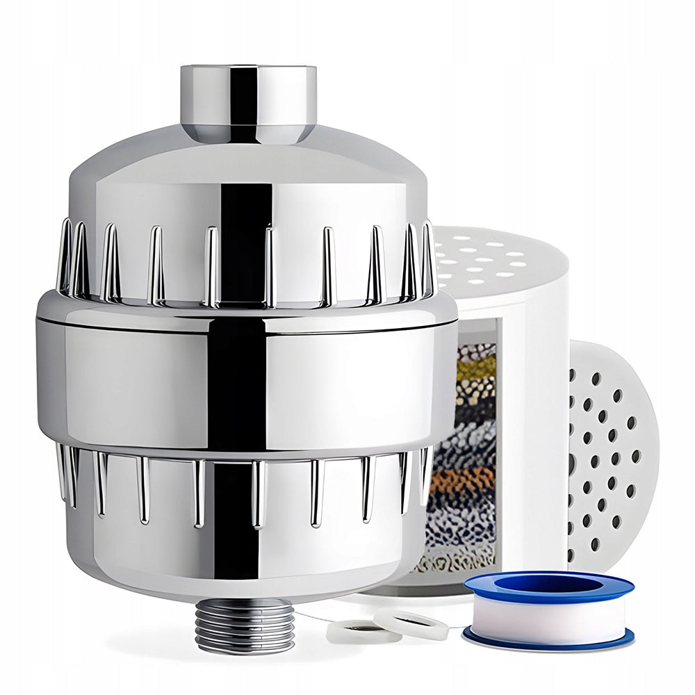 SHOWER WATER FILTER shock CHROME Silver
