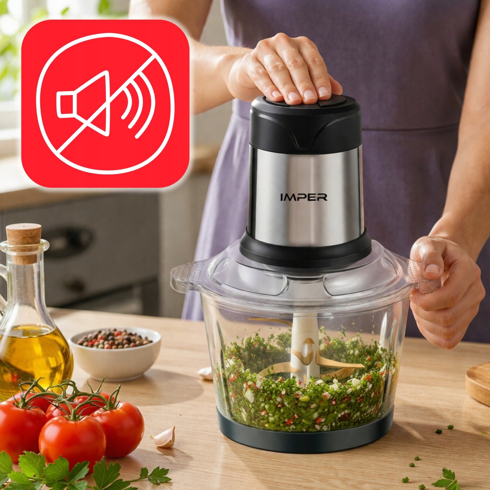 SHREDDER ELECTRIC SHREDDER FOR FRUIT MEAT VEGETABLES MALAXER 500W Safety safety lock lid lock anti-slip feet safety switch protection against incorrect installation overheating protection