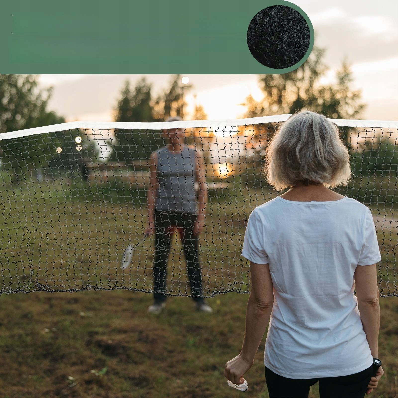SIATKA NA BADMINTON Z DROBNYM OCZKIEM DO GRY NA ZEWNĄTRZ I WEWNĄTRZ Number of items in the set 1