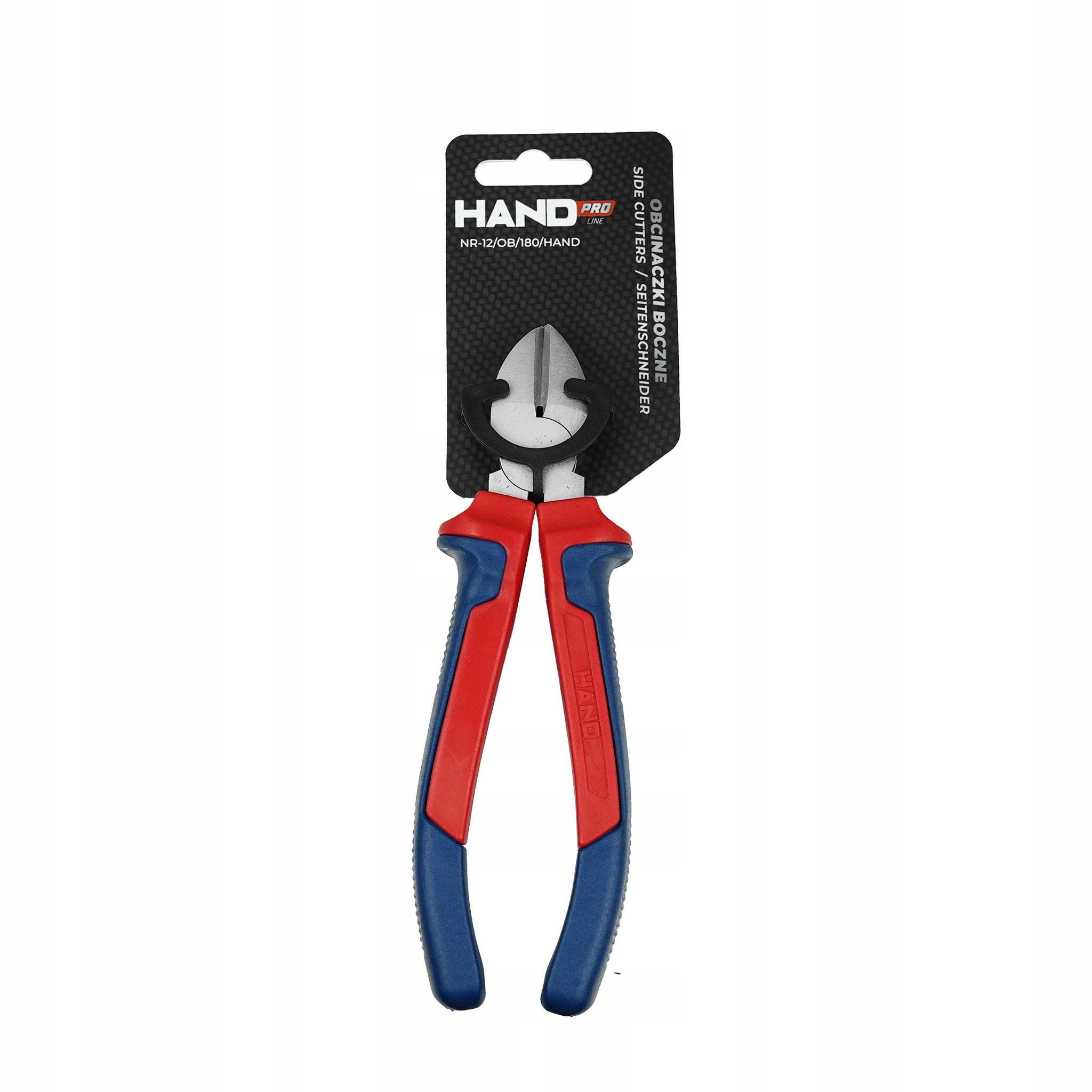 SIDE CLIPPERS 180mm 7" RED/TURQUOISE HAND PRO PLASTROL Manufacturer code W-00343