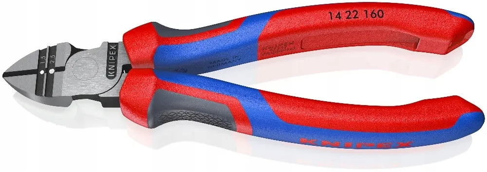 SIDE CUTTING PLIERS FOR STRIPPING INSULATION 160MM 14 22 160 KNIPEX
