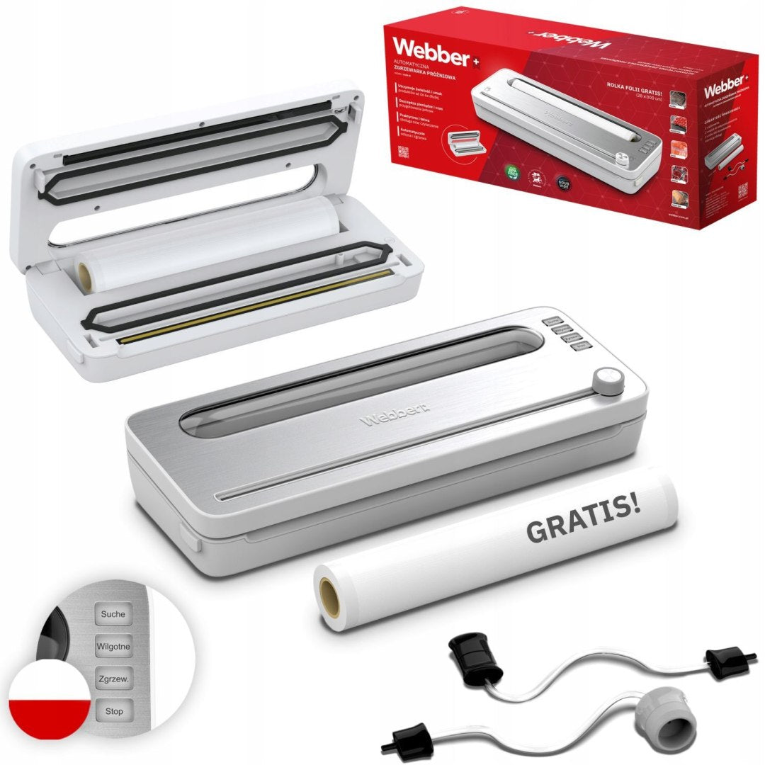 SIGILLO 120W VACUUM SEALER, PACKAGING MACHINE, SOUS VIDE, SET, FOIL