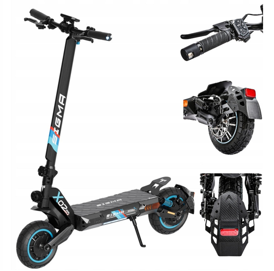 SIGMA X02 18Ah Electric Off-Road Scooter 10" Tubeless Tire