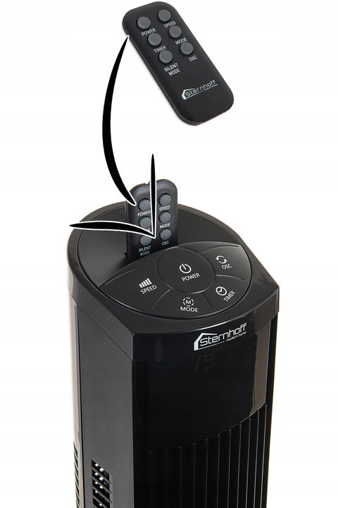 SILENT COLUMN FAN REMOTE CONTROL TOUCH PANEL TIMER HIGH 120CM Fan type floor