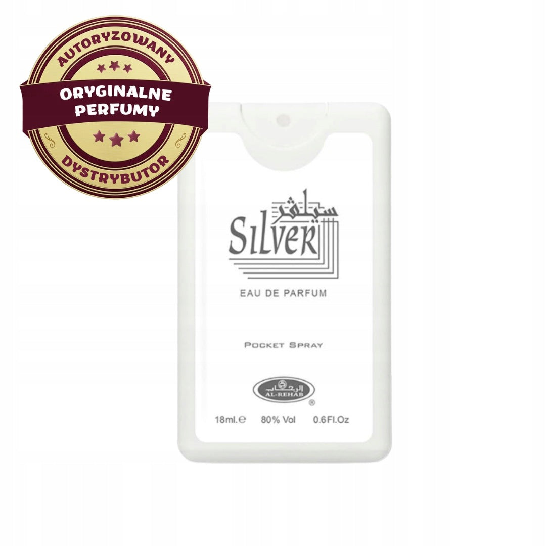 SILVER ARABIC PERFUME FRESH WOODY MEN 18 ml AL REHAB EDP POCKET