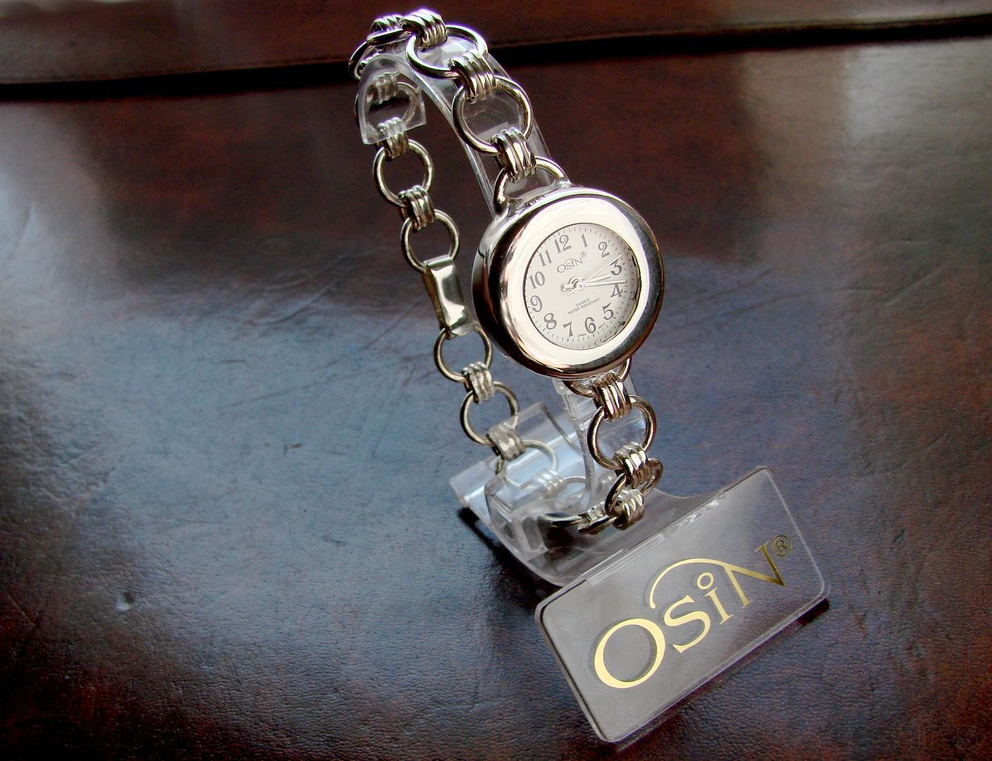 SILVER!!! ELEGANT BRANDED WATCH OSIN WAWA