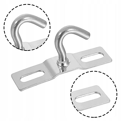 SILVER STEEL CEILING HOOKS FOR GYPSUM BOARDS 6 PIECES ASSEMBLY Manufacturer code Bez marki