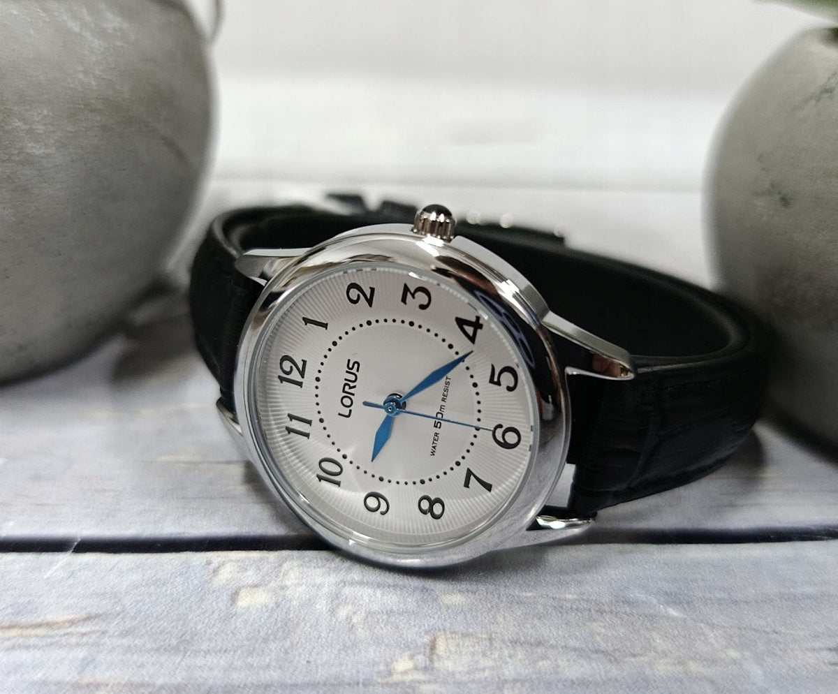 SILVER WOMEN'S CLASSIC WATERPROOF WATCH LORUS ON STRAP RG253JX5 Brand Lorus