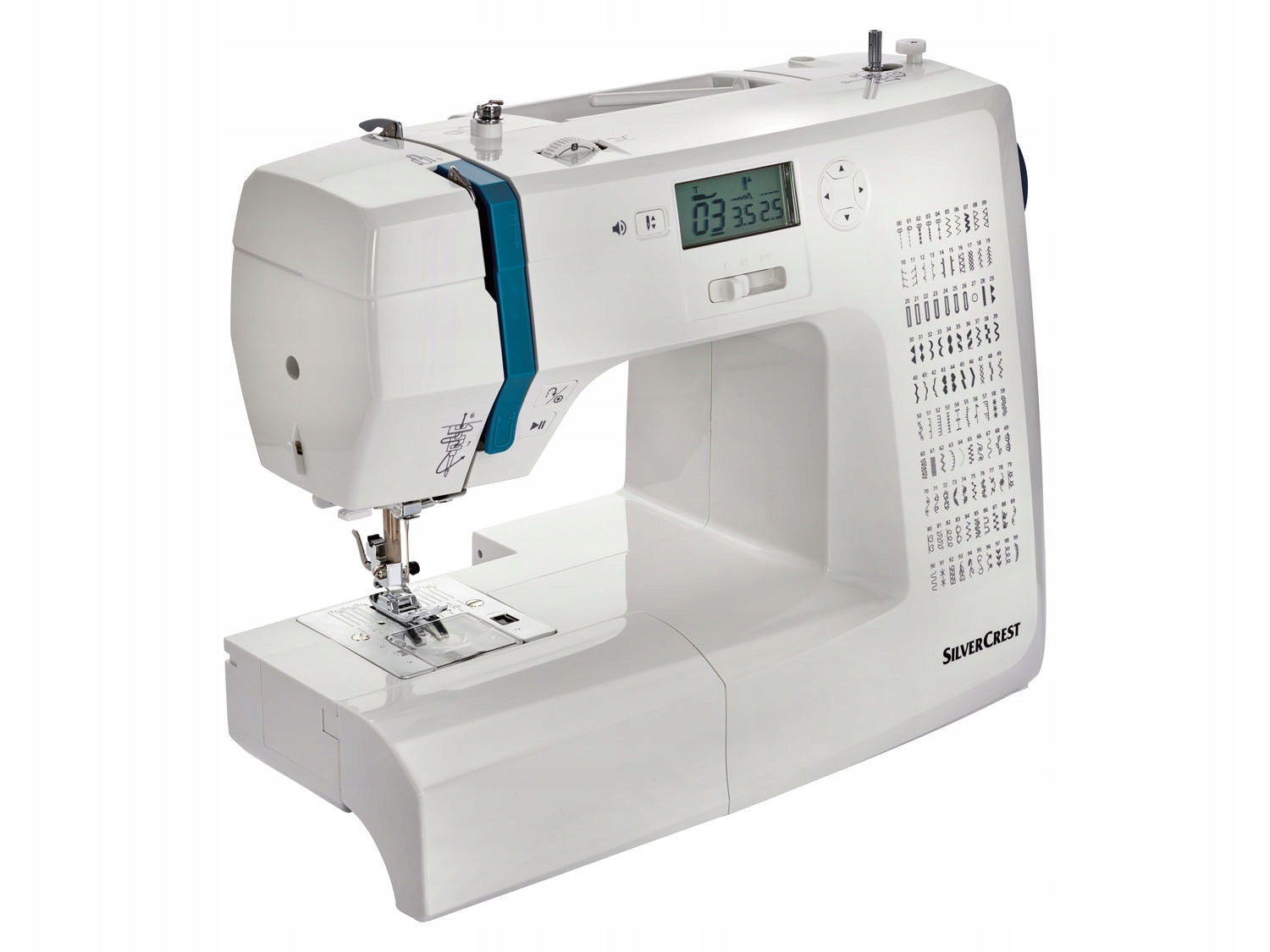 SILVERCREST COMPUTER DIGITAL SEWING MACHINE SCNM100 A1 DISPLAY