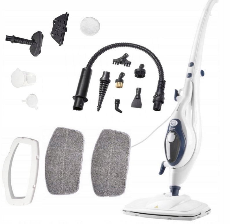 SILVERCREST STEAM MOP 1500W 2 IN 1 SDM 1500 D4 POWER ADJUSTMENT + ACCESSORIES