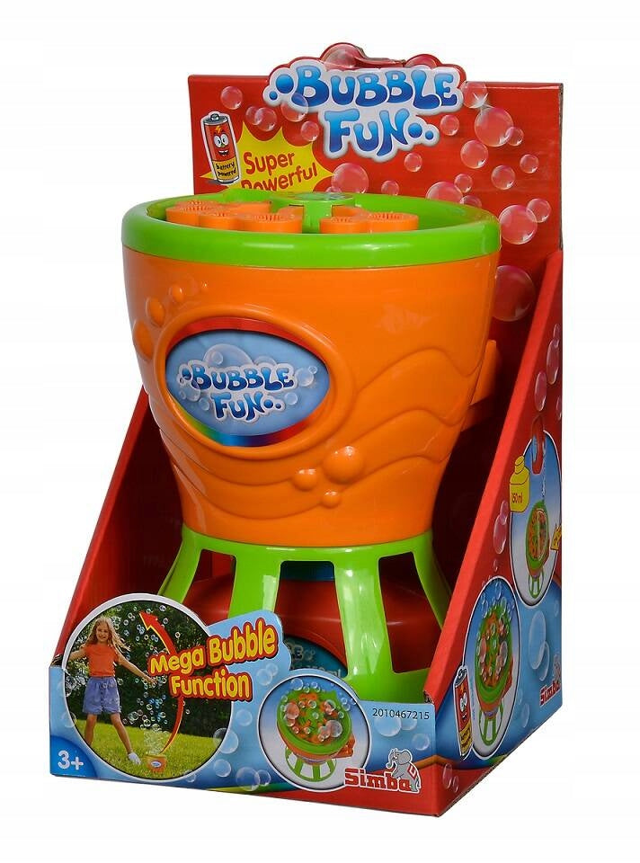 SIMBA SOAP BUBBLES BUBBLE MAKER BARREL FOR MAKING BUBBLES + LIQUID Manufacturer code 107286025