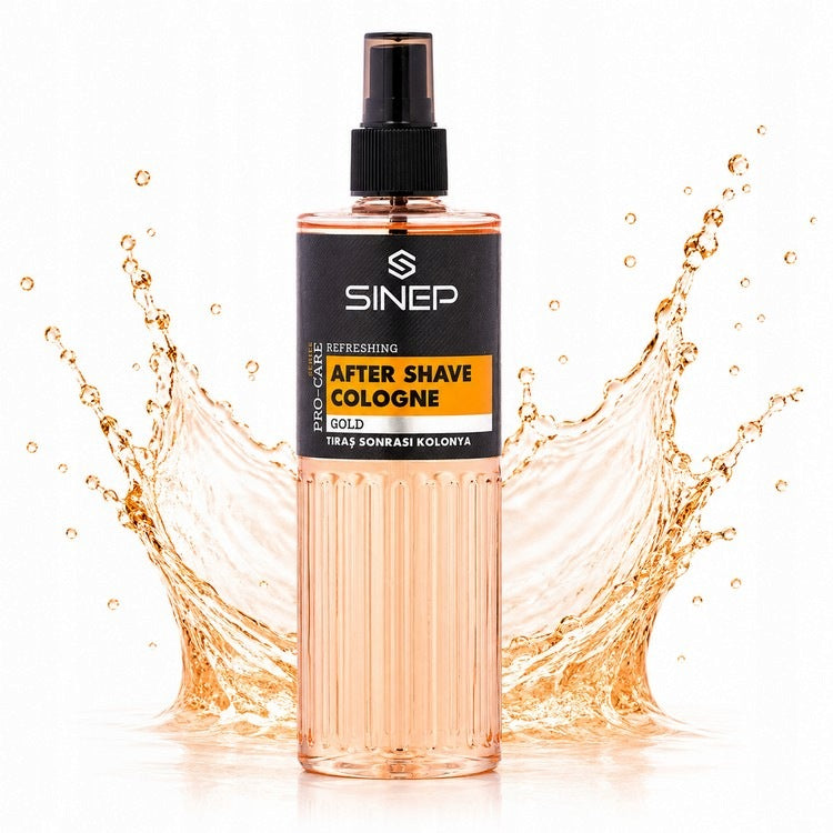 SINEP AFTER SHAVE COLOGNE AFTERSHAVE REFRESHING SPRAY GOLD 400 ML