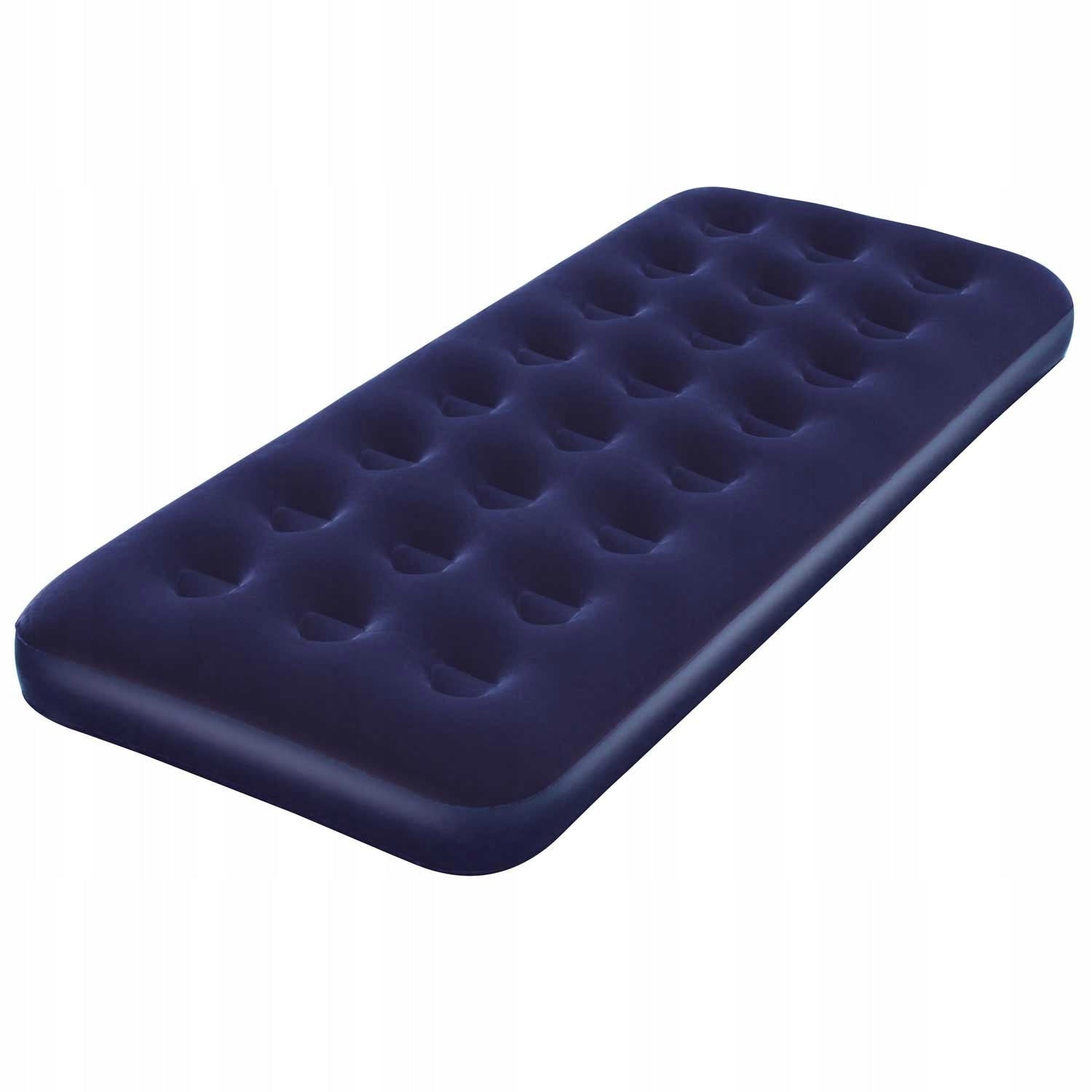 SINGLE BEACH INFLATABLE MATTRESS FOR SLEEPING SWIMMING VELOUR QUALITY Packaging status original