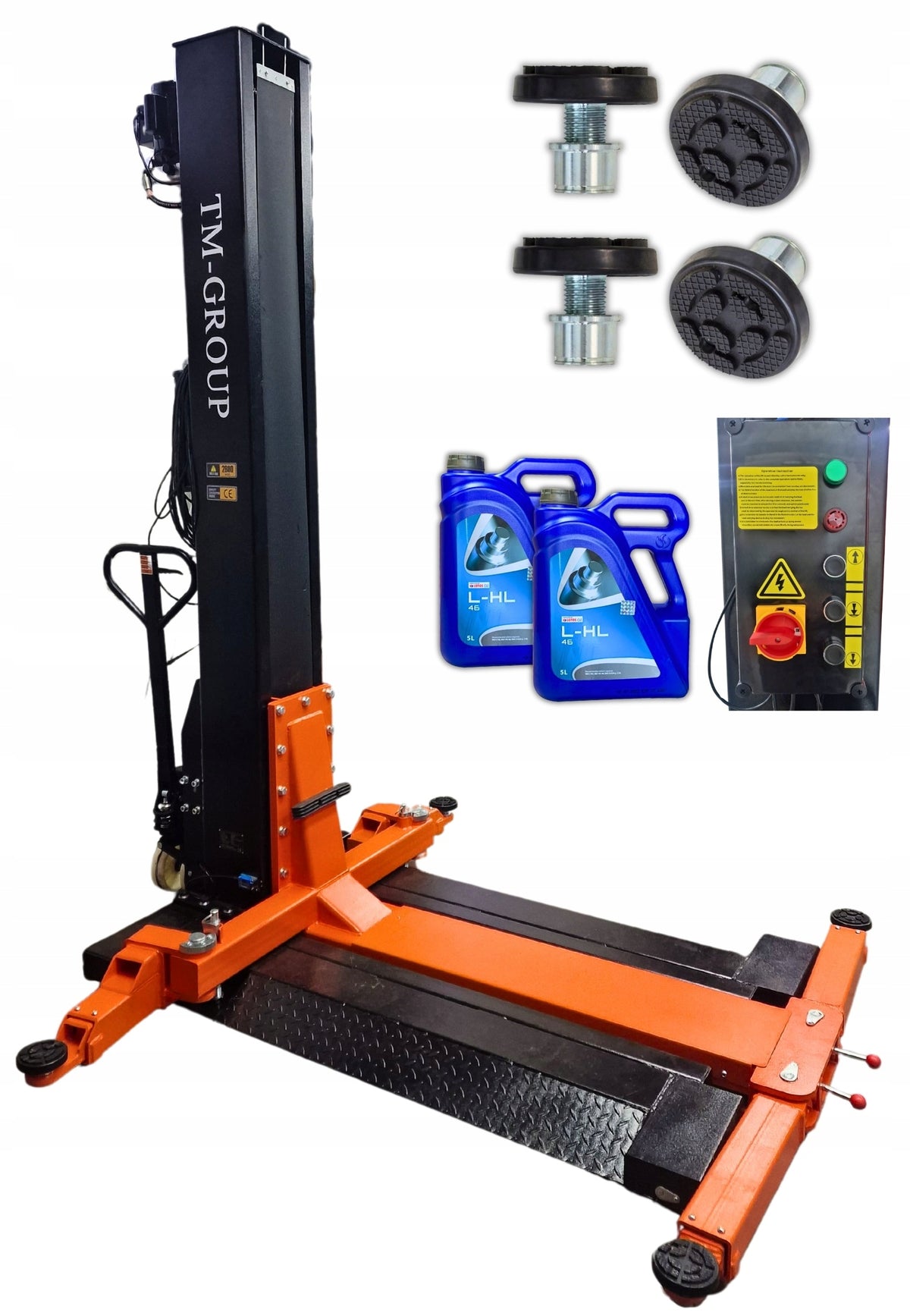 SINGLE COLUMN LIFT 2,8T CAR MOBILE MACHINE TM-GROUP