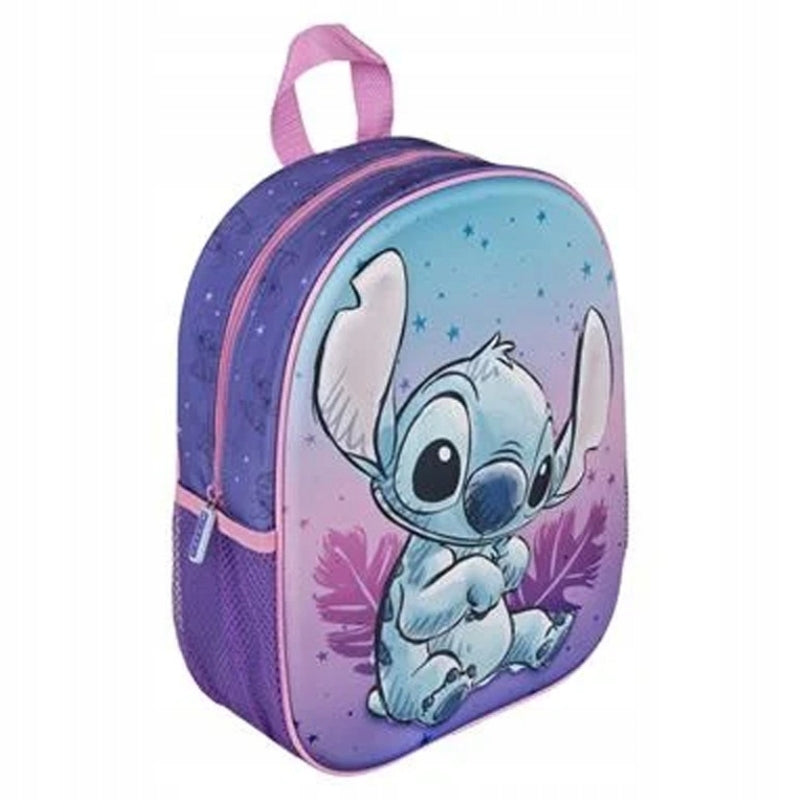 SINGLE COMPARTMENT PRESCHOOL BACKPACK FOR CHILDREN DISNEY STITCH 3D Manufacturer code STLG7629