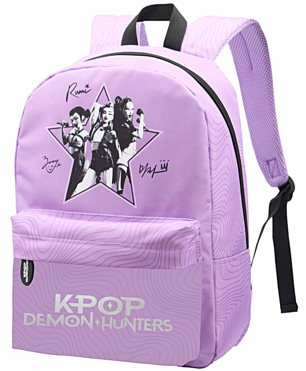 SINGLE COMPARTMENT SCHOOL BACKPACK K-POP DEMON HUNTERS HUNTRIX-4910