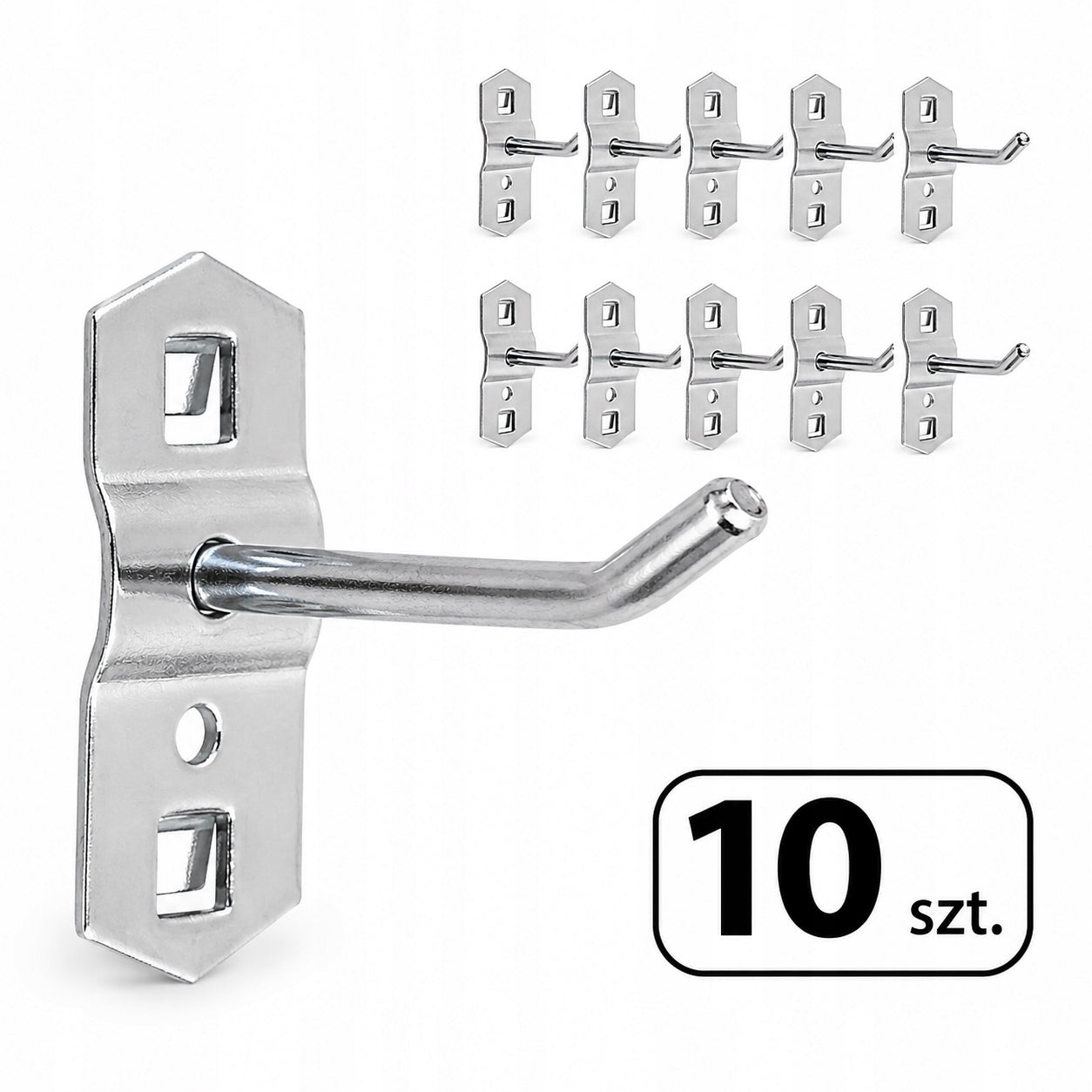SINGLE HOOK 5cm FOR PERFORATED WALL TOOL HOLDER x10pcs
