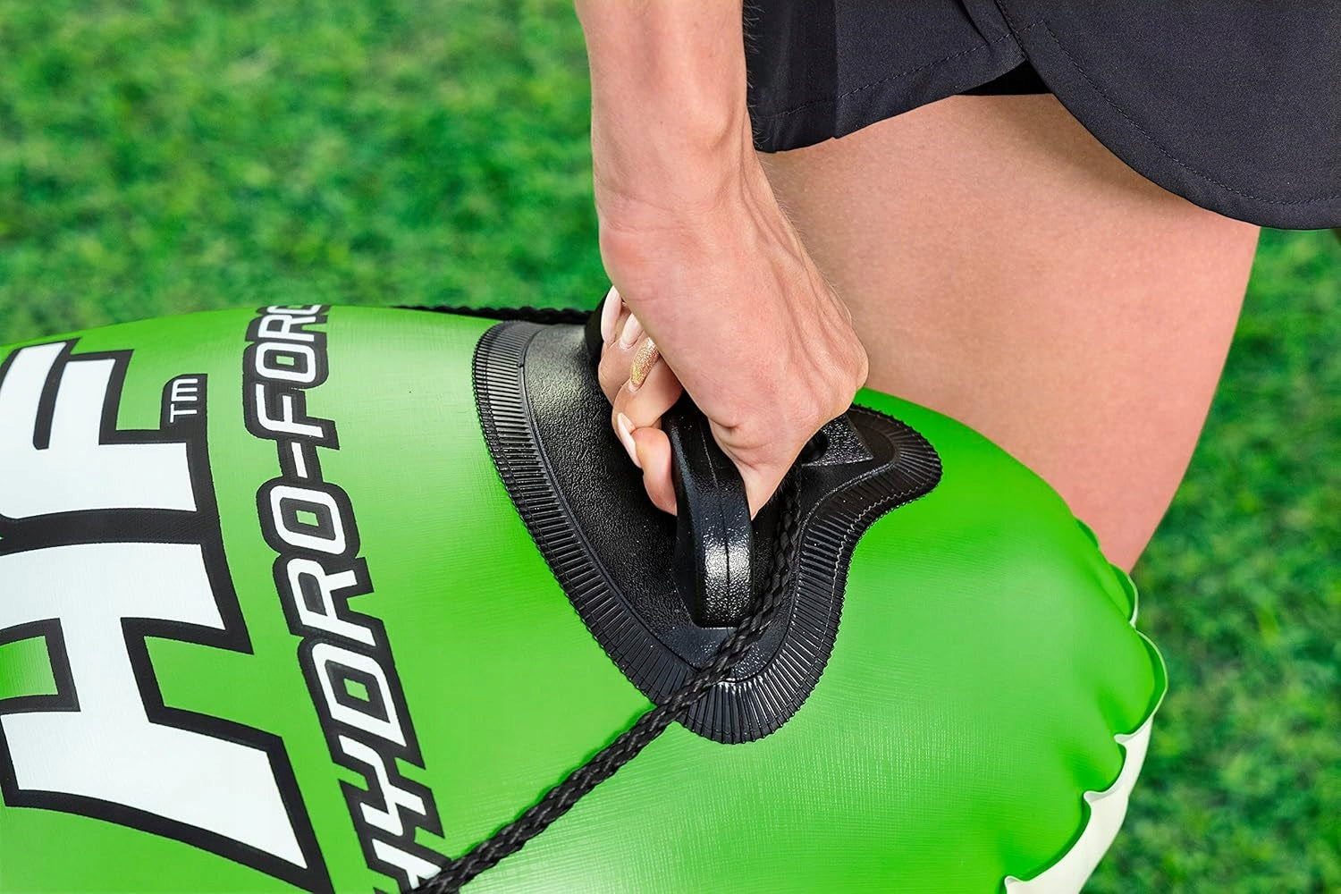 SINGLE INFLATABLE KAYAK 285 CM GREEN FOR RECREATION AND FISHING Packaging status original