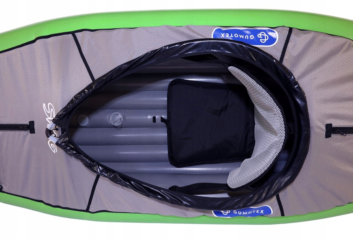 SINGLE KAYAK PUMPED SWING 1 GUMOTEX LIGHT ONE WITH DECK Length 316 cm