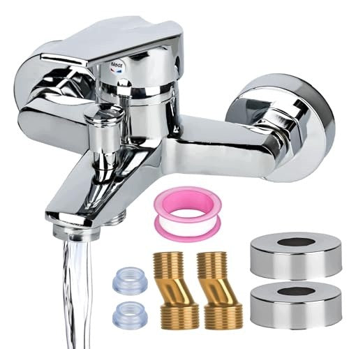 SINGLE LEVER BRASS CHROME BATHROOM MIXING BATHTUB FAUCET Brand no brand