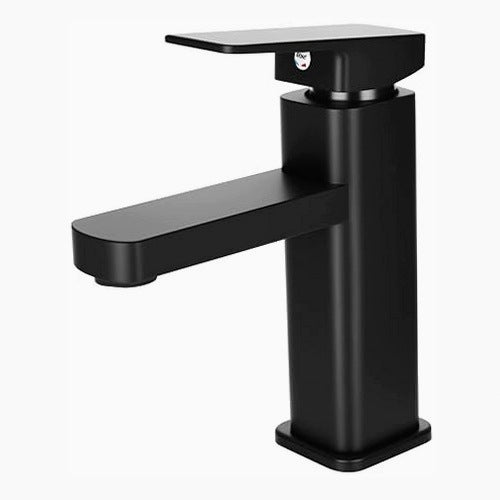 SINGLE LEVER SINK FAUCET MATTE BLACK STAINLESS STEEL BATHROOM