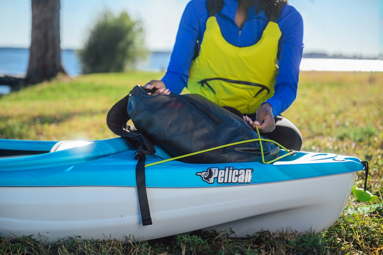 SINGLE PERSON HIKING KAYAK ARGO 80x STABLE COMFORTABLE LIGHTWEIGHT PELICAN Weight 12 kg