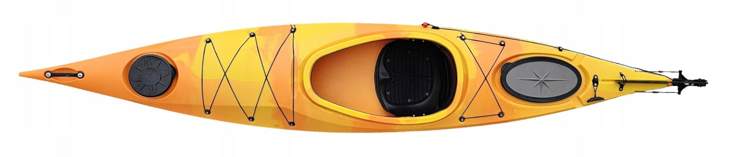 SINGLE-PERSON HIKING KAYAK VIKING 12 + RUDDER LAKE RIVER ONE Brand Scorpio Kayak