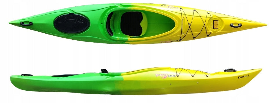 SINGLE-PERSON TOURIST KAYAK COMFORTABLE CROCUS LAKE RIVER ONE
