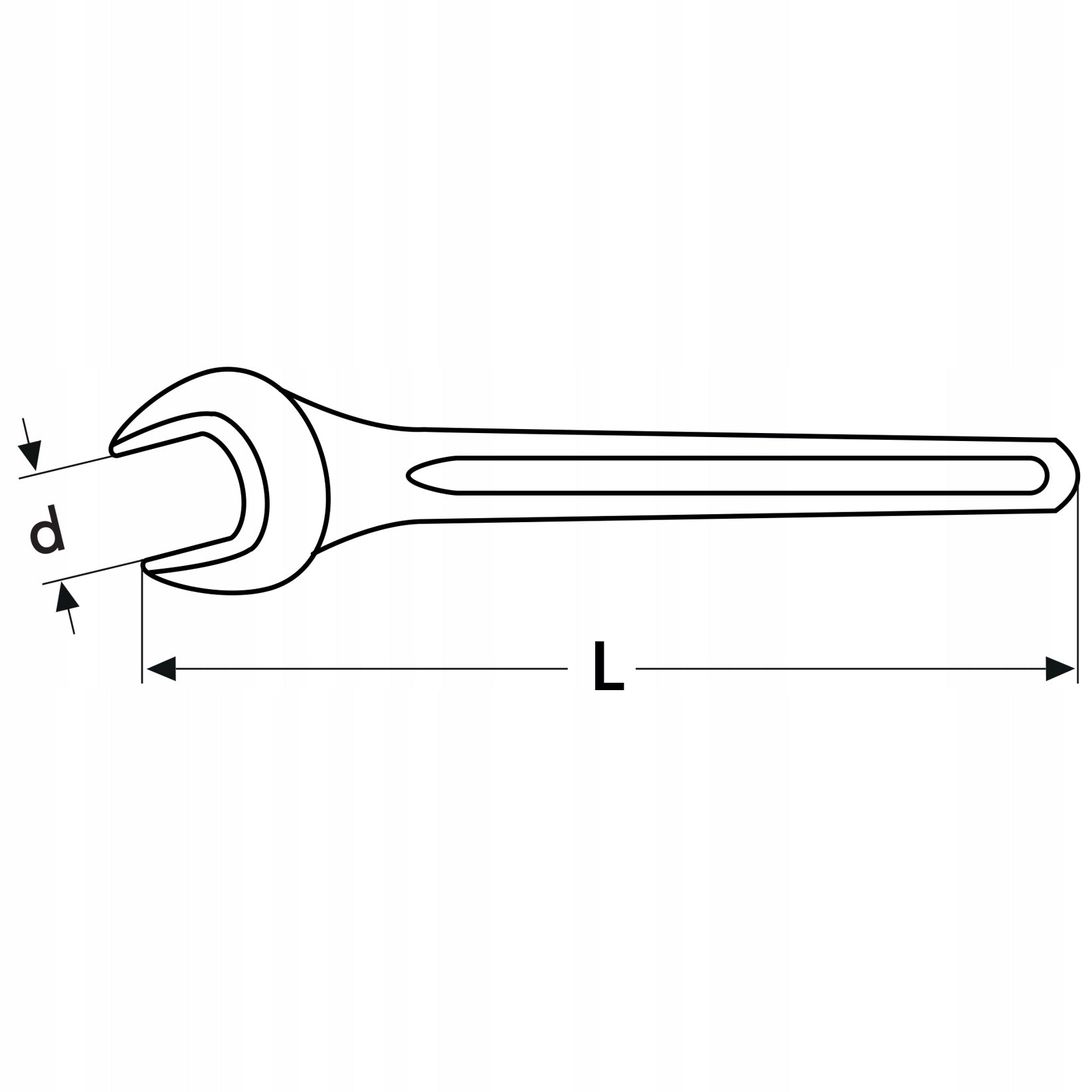 SINGLE-SIDED FLAT WRENCH 41 MM CRV Manufacturer code RA-05-242