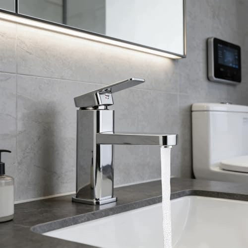 SINK FAUCET SILVER MATTE SINGLE LEVER BATHROOM FAUCET Manufacturer code SWC5908151655856