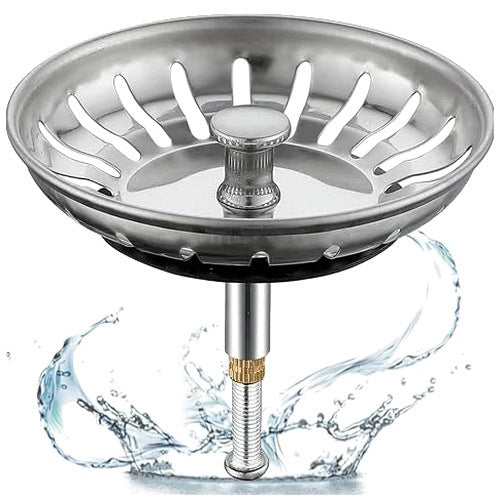 SINK STOPPER UNIVERSAL STAINLESS STEEL HEIGHT ADJUSTMENT 1 PC