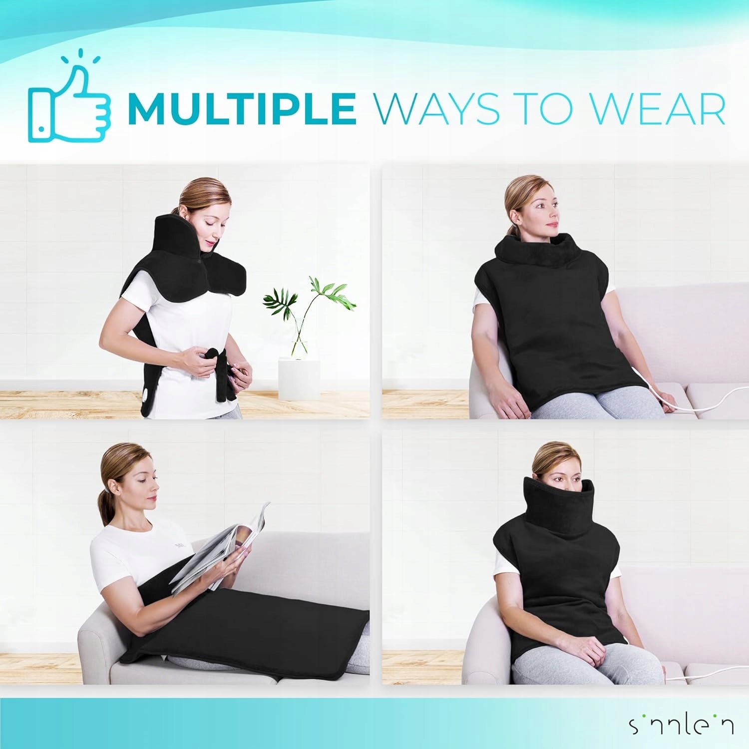 SINNLEIN Electric Heating Pillow Back Shoulders Neck 60x85cm Medical device no