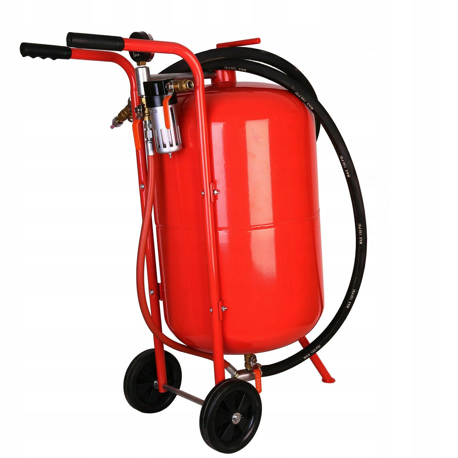 SIPHON SANDBLASTER 76L MOBILE ON WHEELS + MASK + 58 NOZZLES - THE STRONGEST EAN (GTIN) 5907972971565