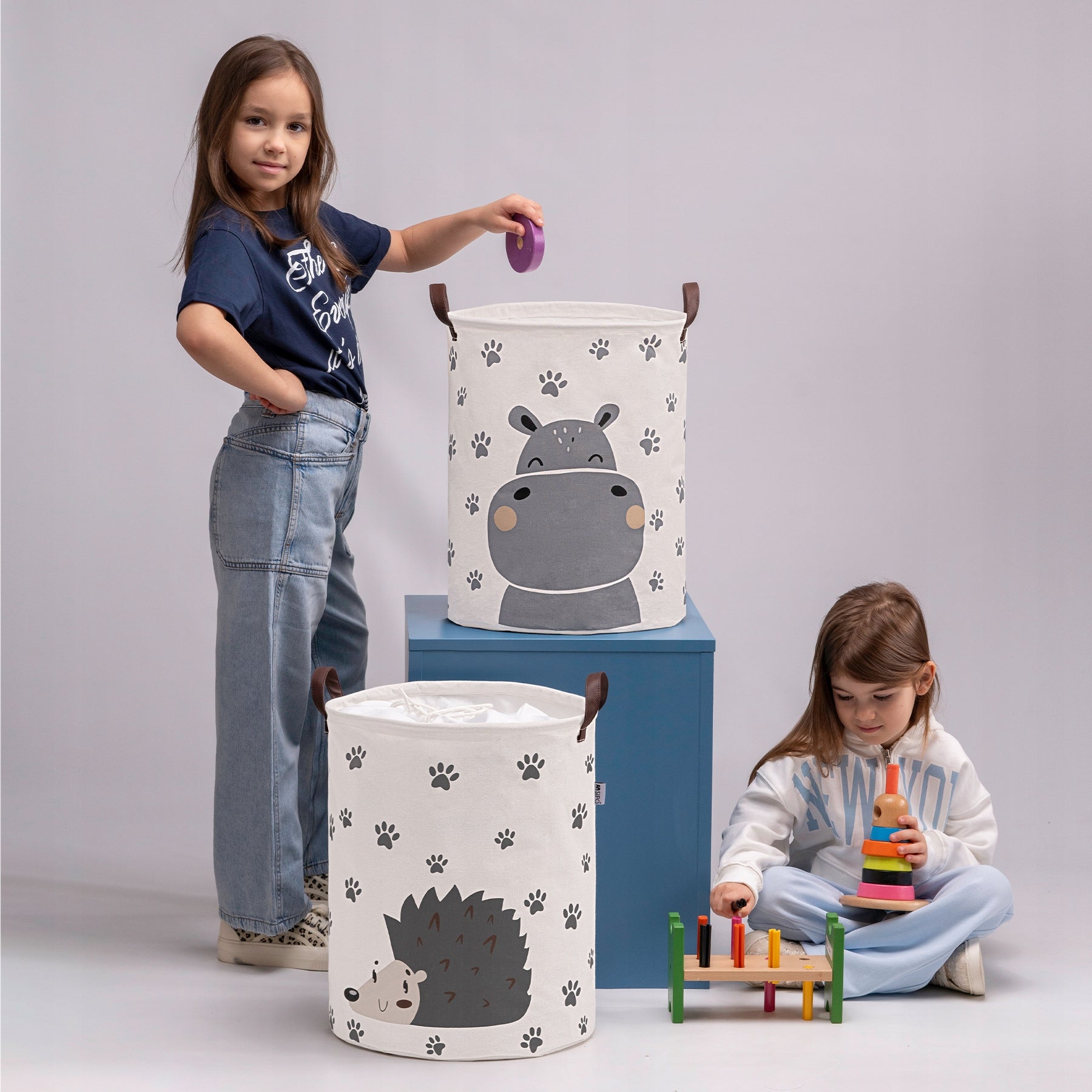 SIPO TOY BASKET XL LOCKABLE BRICK CONTAINER WITH 43L HIPPO DRAWSTRING Manufacturer code SBT43
