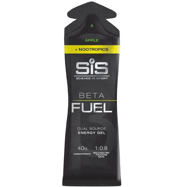 SIS ENERGY GEL 10x60ml NOOTROPICS ENERGY GEL Caffeine Taurine+ | Apple Brand Science in Sport