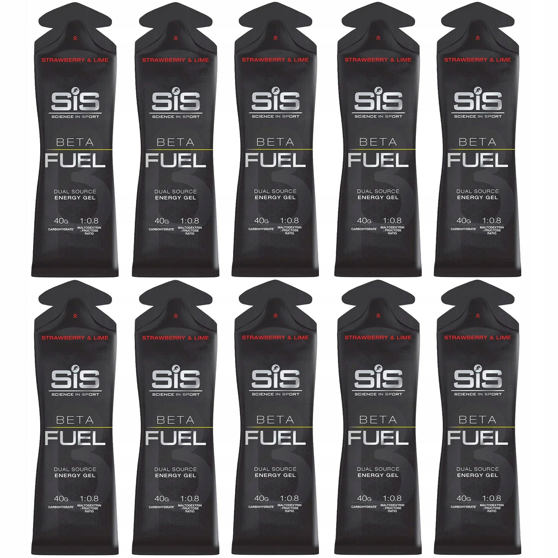 SIS ENERGY GEL 20x60ml BETA FUEL ENERGY | Strawberry Lime Strawberry