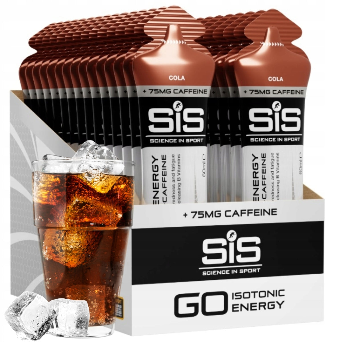 SIS ENERGY GEL ENERGY+CAFFEINE 10x60ml Cola