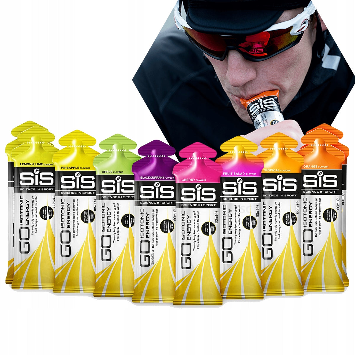 SIS ENERGY GEL MIX OF FLAVORS Variety | 10x60ml