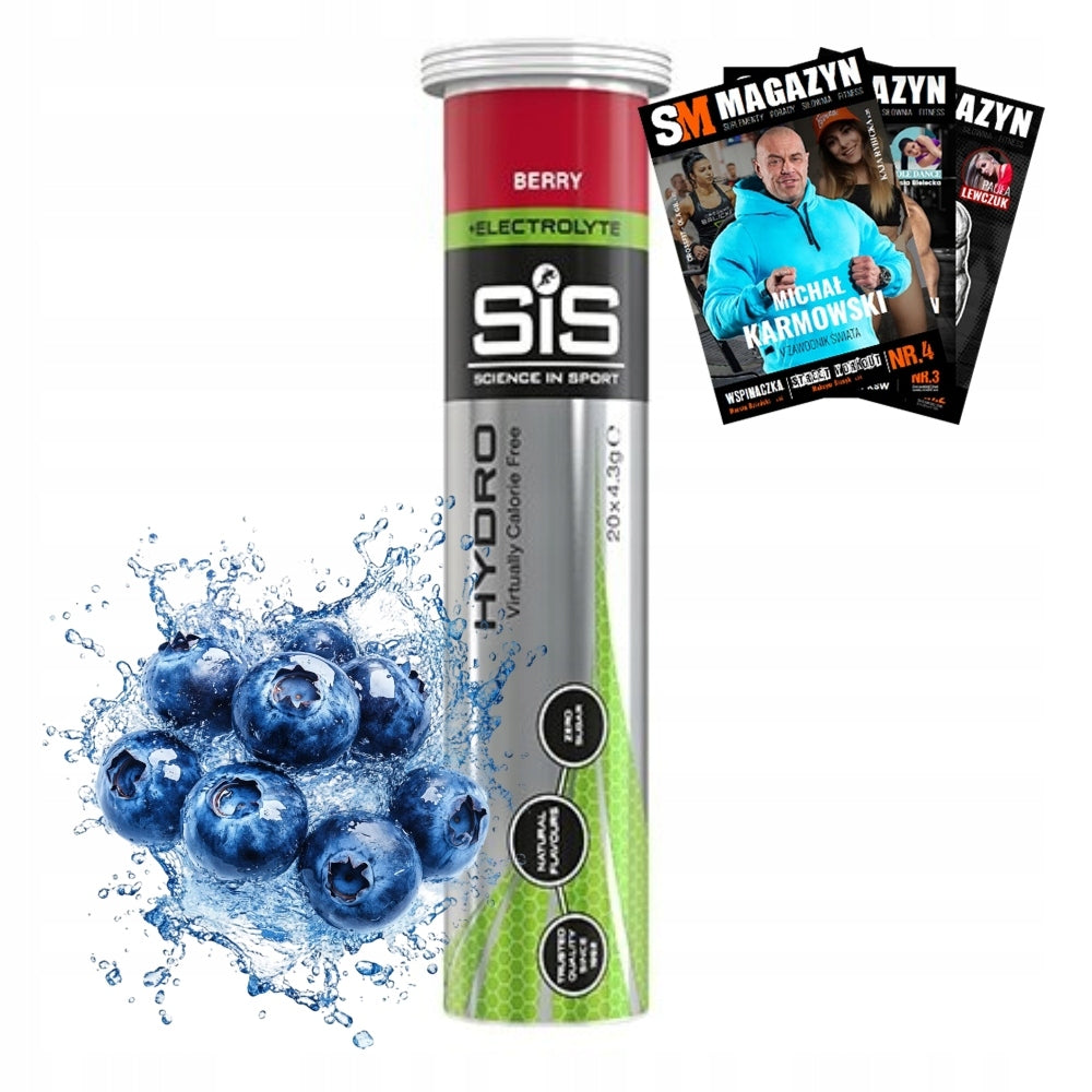 SIS GO HYDRO HYDRATION TABLETS 20TABL CARBOHYDRATES VITAMIN B6 B2 MAGNESIUM