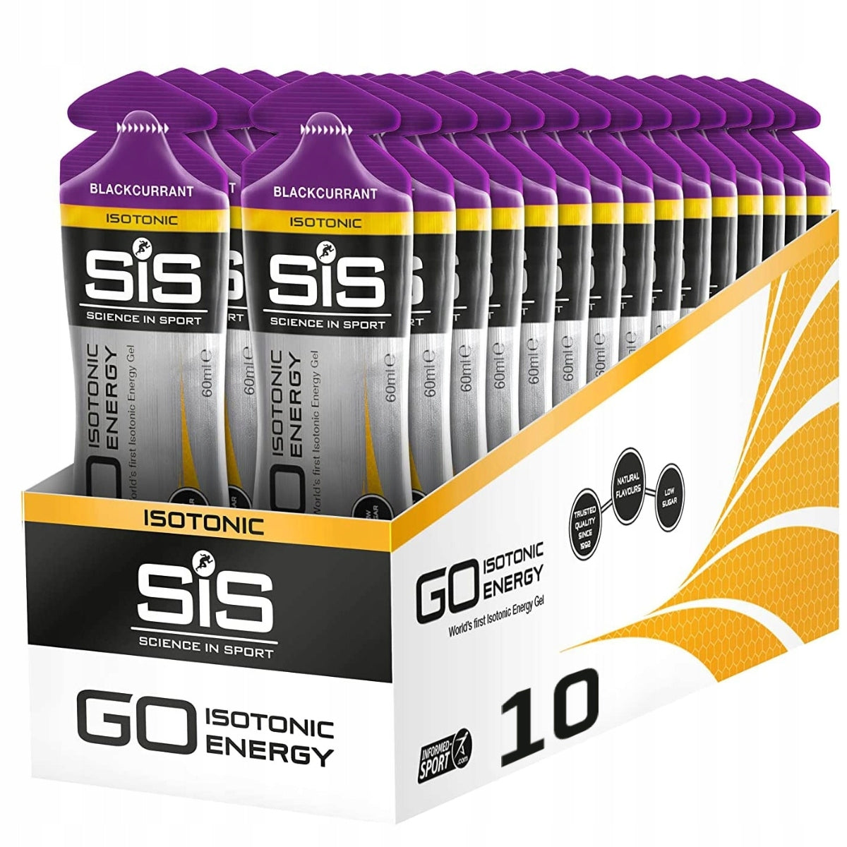 SIS GO ISOTONIC GEL ENERGY GEL 10x60ml Black Currant Expiration date at least six months from the date of purchase