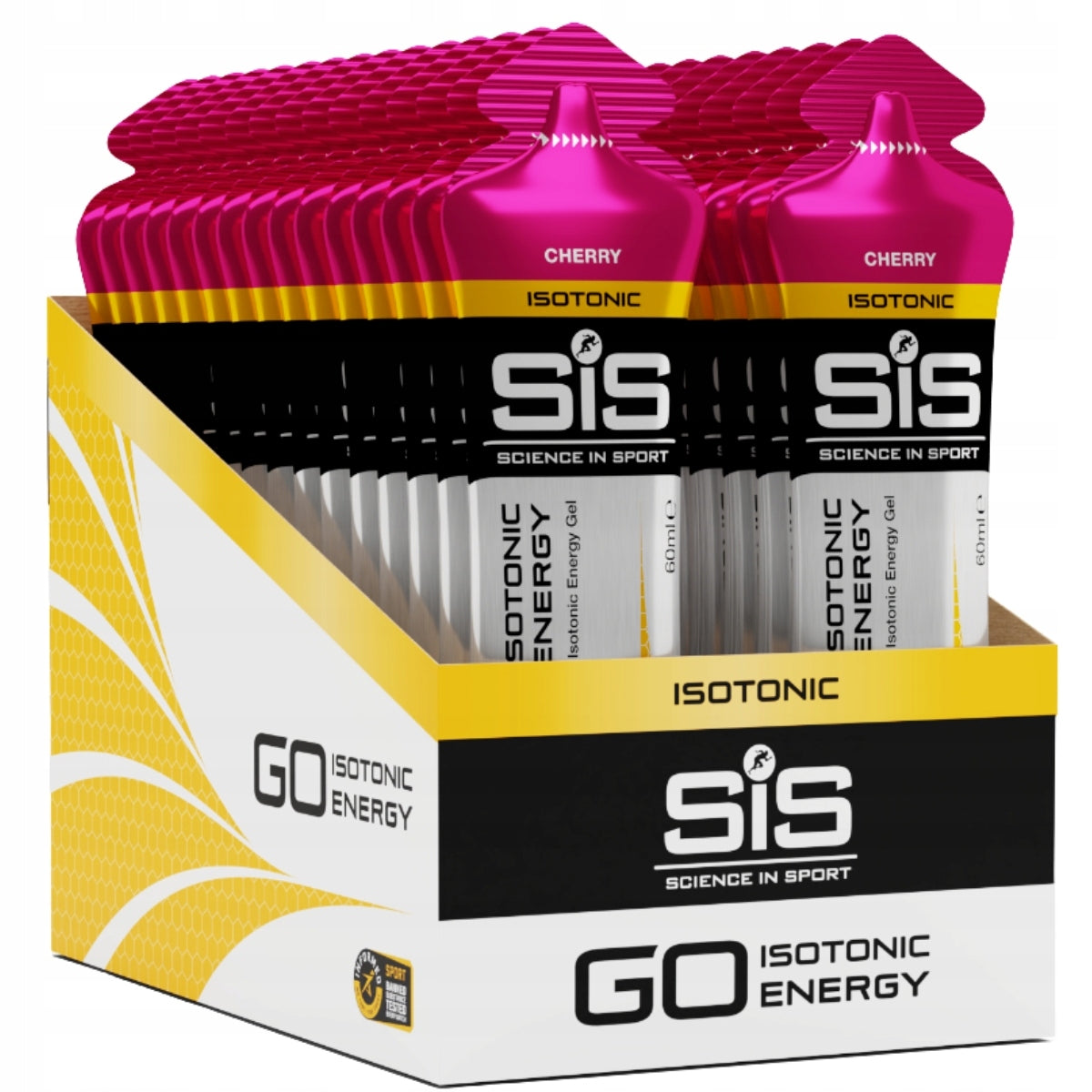 SIS GO ISOTONIC GEL ENERGY GEL 10x60ml CHERRY Cherry Expiration date at least six months from the date of purchase