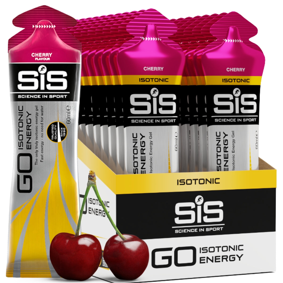 SIS GO ISOTONIC GEL ENERGY GEL 10x60ml CHERRY Cherry