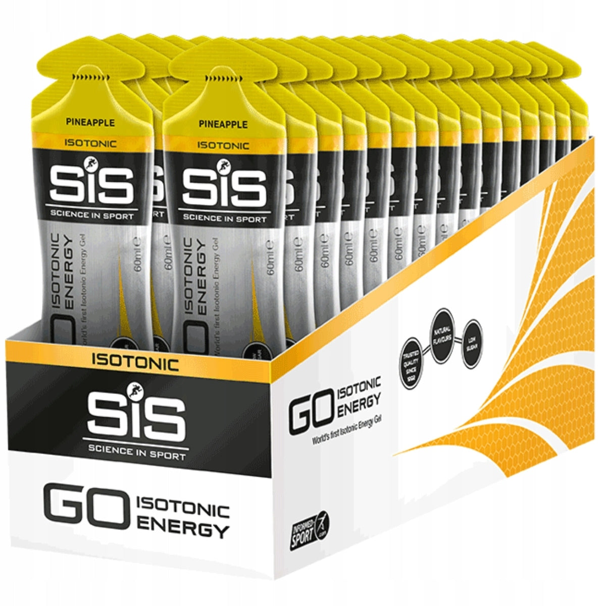 SIS GO ISOTONIC GEL ENERGY GEL 10x60ml Pineapple PINEAPPLE Expiration date at least six months from the date of purchase