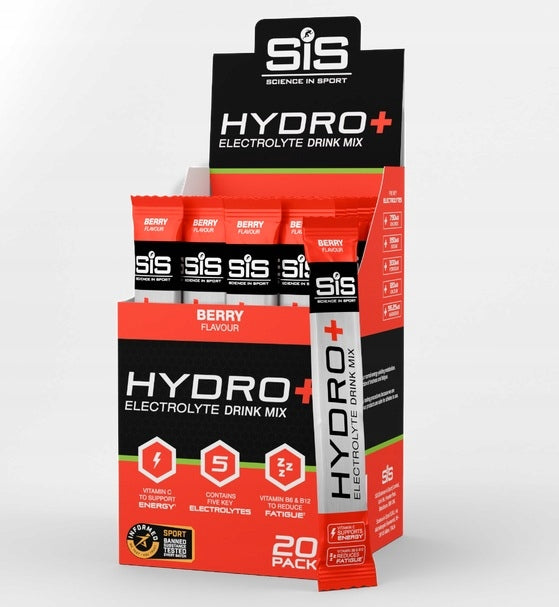 SIS Hydro+ Drink Mix Berry Sachets x6 Expiration date at least 1 month from the date of purchase