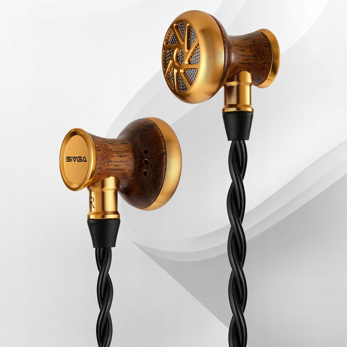 SIVGA M300 - In-ear Headphones - 15,4mm DD - SP OFC Cable - Ebony Wood Manufacturer code M300